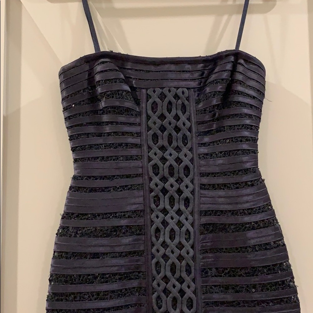BCBGMaxAzria black strapless dress size0 worn once